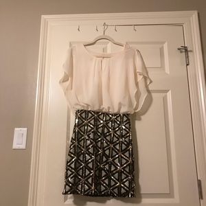 Sequin Cottail Dress